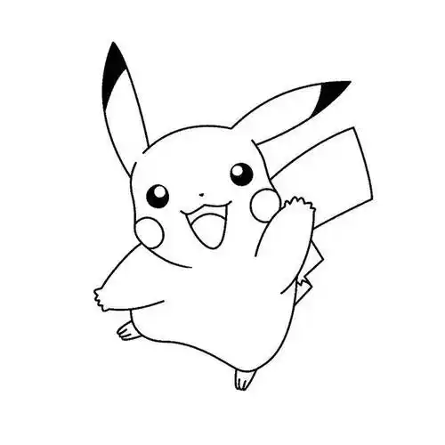 比卡丘简笔画 皮卡丘简笔画最萌