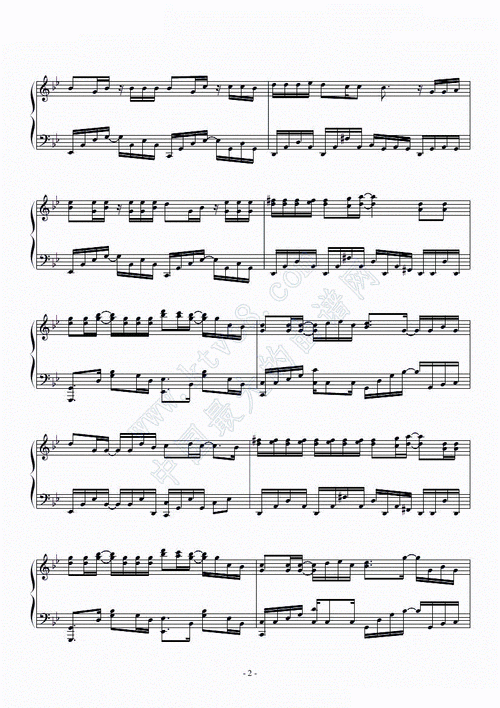 风起天阑 河图 钢琴谱 简谱