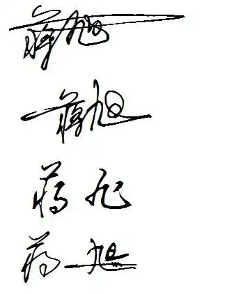 谁能帮我设计一个艺术签名,好写点,好看的,谢谢 名字:蒋旭