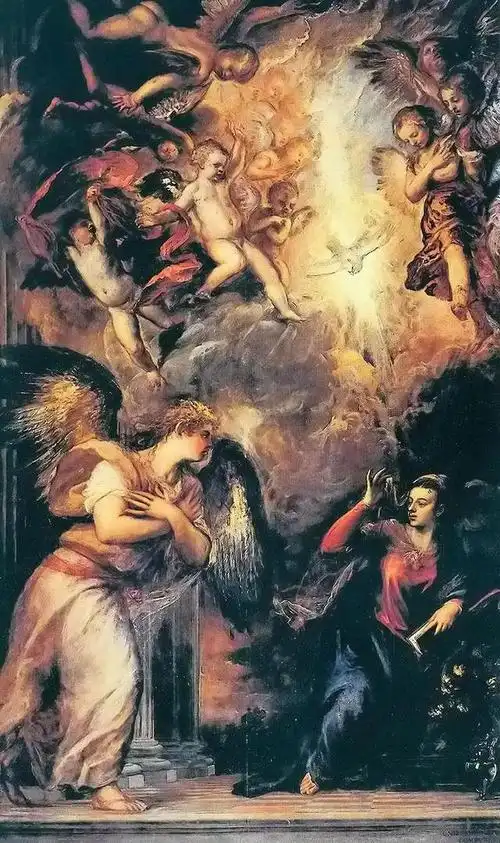 《天使报喜》:一个圣经里让很多画家都喜欢画的宗教主题故事