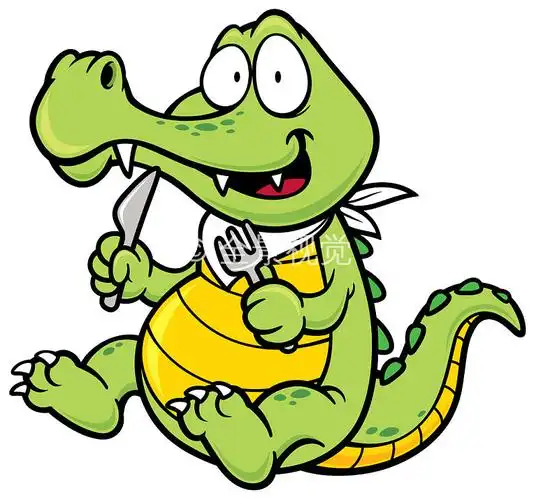 鳄鱼,矢量,插画,卡通_高清图片_全景视觉