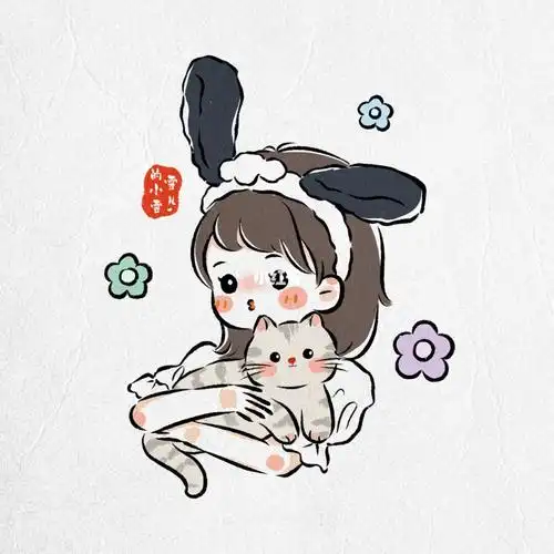 模特@caoie#procreate绘画  #寻找小红书绘画大神  #q版头像  #简笔画