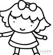 漫画人物女孩简笔画的图片卡通人物简笔画可爱女孩图片精选