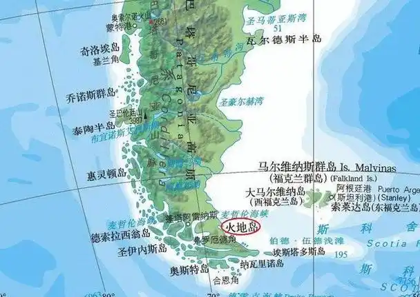 火地岛位置图
